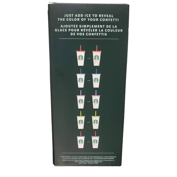 Starbucks Summer 2021 Color Changing Confetti Reusable Cold Cups Summer - Picture 3 of 6
